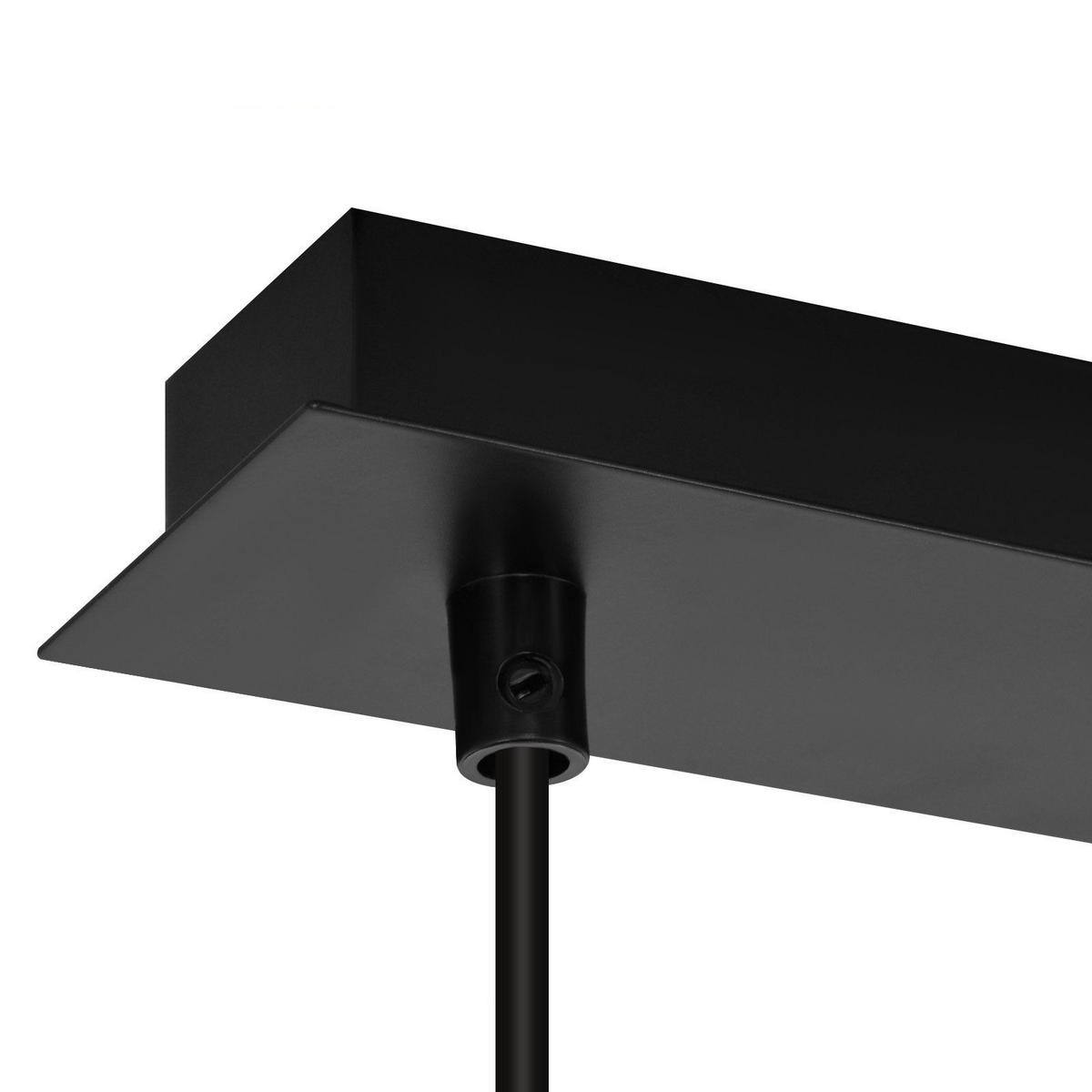 PENDELLEUCHTE Zara 170/60/5.5 cm - Schwarz, Holz (170/60/5.5cm) - ZMH