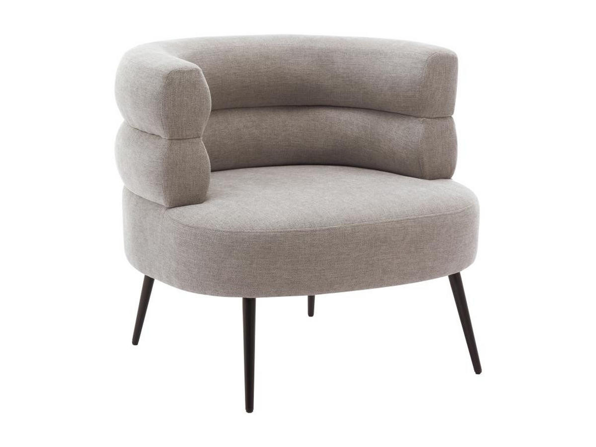 SESSEL - Stoff - Grau - CAMEDO - Grau, Textil (74/73/80cm) - Vente-Unique