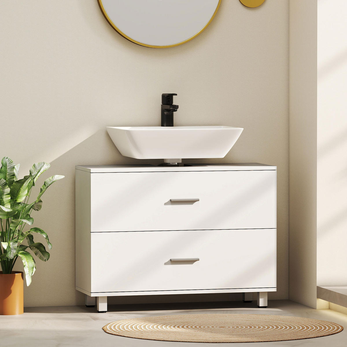 HÄNGESCHRANK Weiß 1 Stück - Weiß, Kunststoff (80/60/30cm) - GiPP