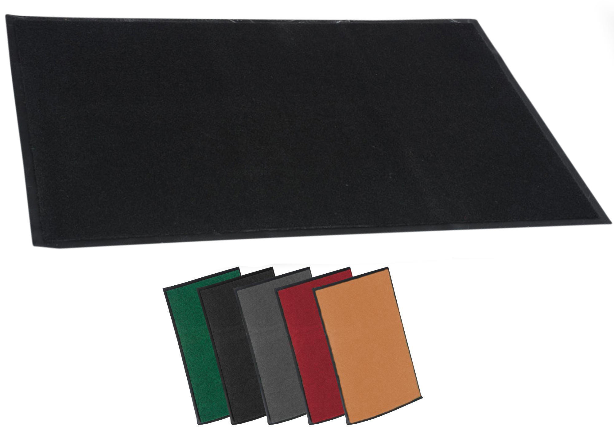 FUSSMATTE 90/60 cm Stoff schwarz - Schwarz, Textil (90/60cm) - CLP