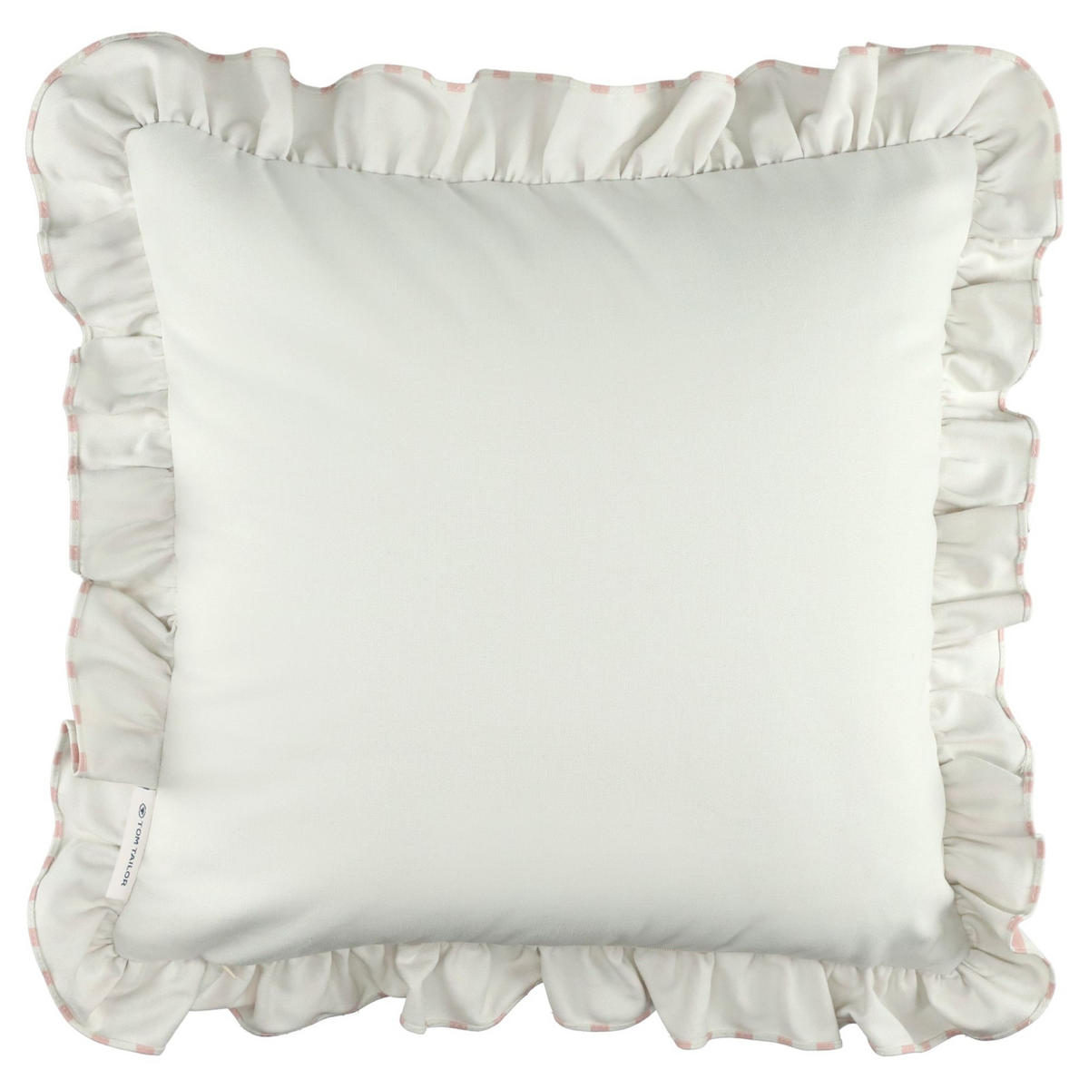 KISSENHÜLLE VOLANT - Rosa, Textil (45/45cm) - Tom Tailor