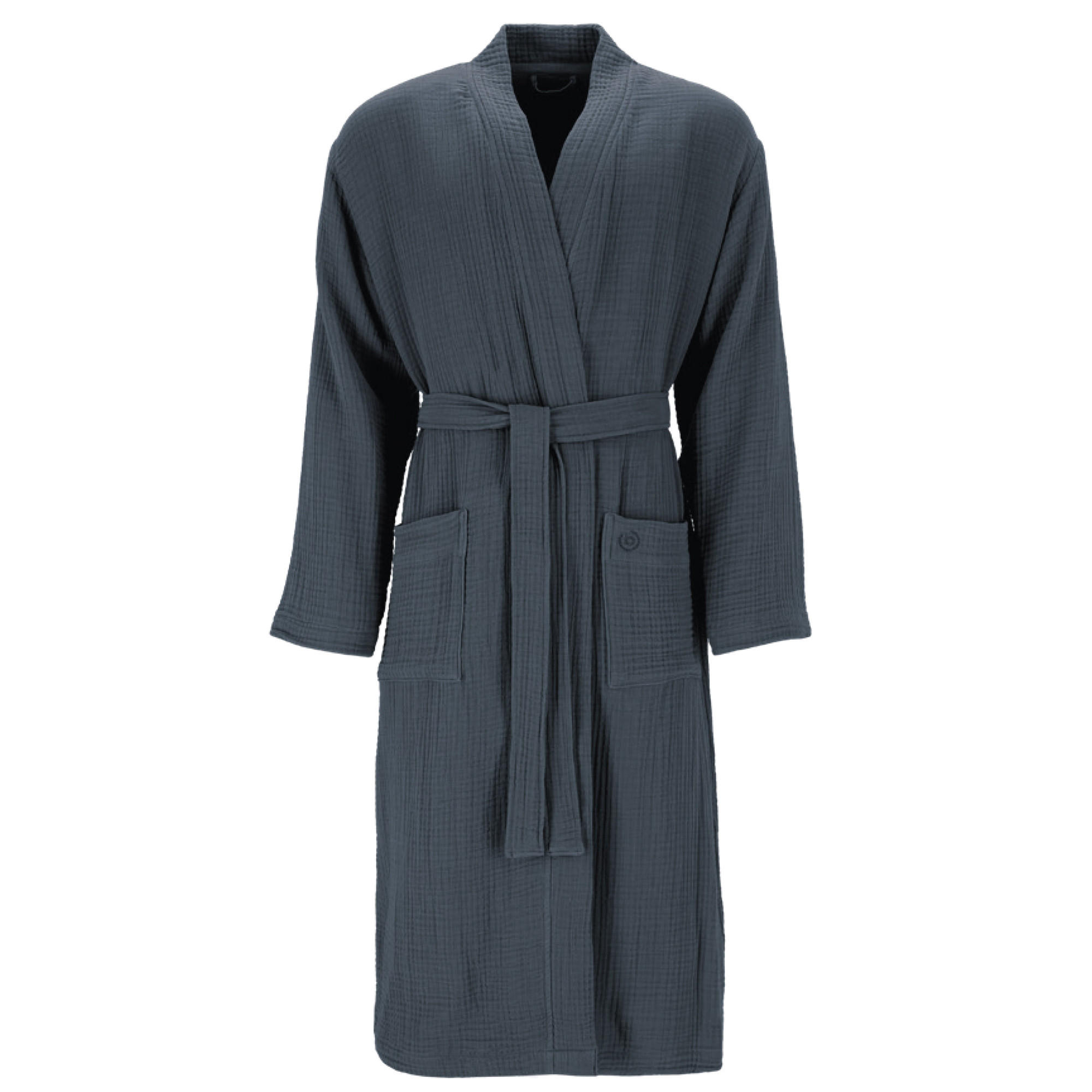 BADEMÄNTEL DAMEN KIMONO DURINI FLANELL - 7400 - Grau, Textil (Snull) - Bugatti