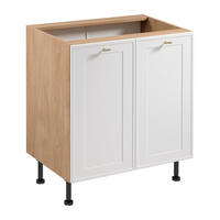 UNTERSCHRANK D80 – Sorento Sonoma Eiche Weiß – Weiß / Sonoma Eiche - Weiß/Sonoma Eiche, Holzwerkstoff (80/87/52cm) - ROYAL24_MARKT