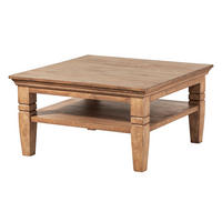 COUCHTISCH Mango 85x85x45 beige geölt TOULOUSE #12 - Beige, Holzwerkstoff (85/85/45cm) - Massivmoebel24