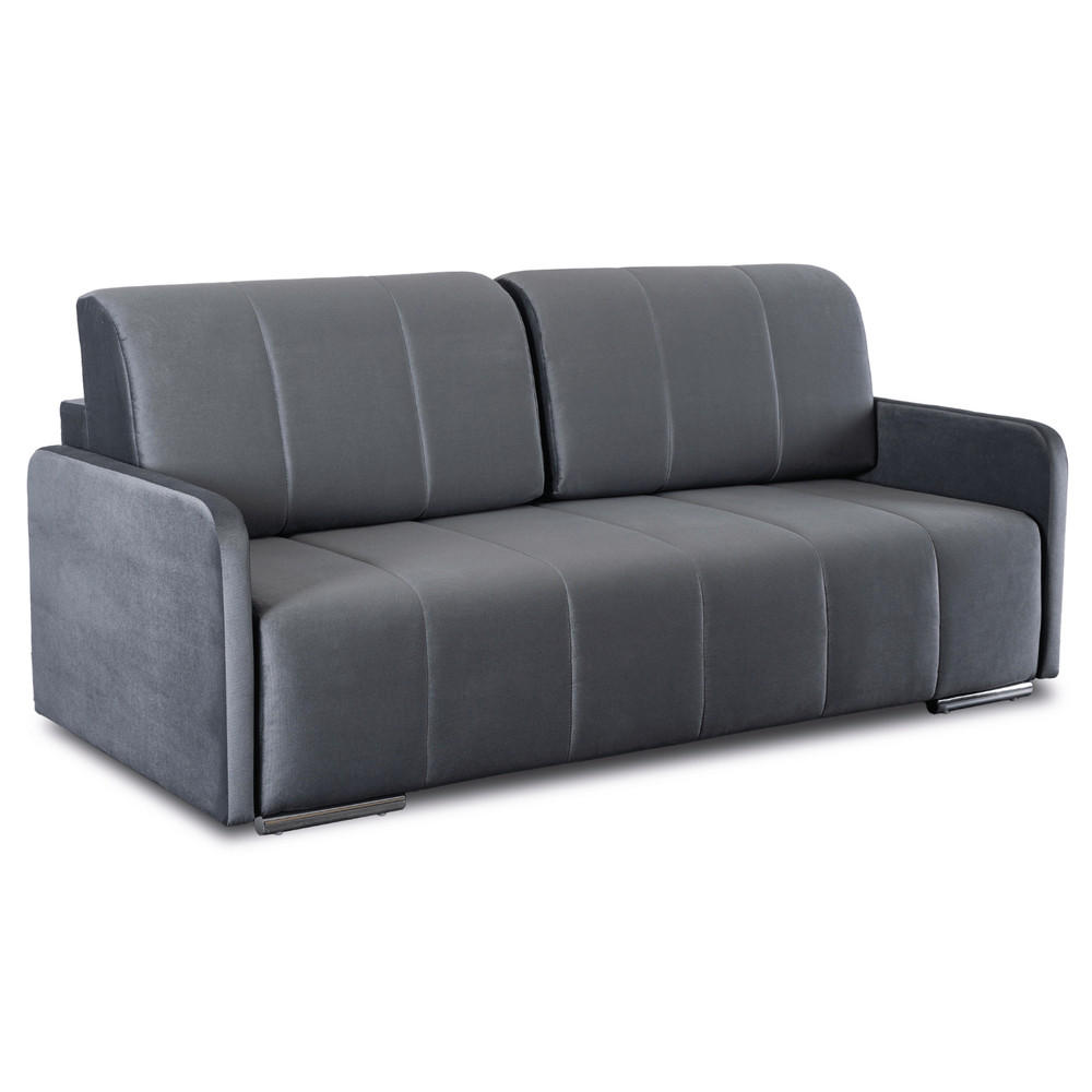 SOFA IBIZA Schlaffunktion Hellgrau - Grau, Holz/Textil (202/93/97cm) - makarowski meble