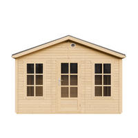 GARTENHAUS HOLZ M734 370 x 240 cm - Naturfarben, Holz (382/267/276cm) - Timbela