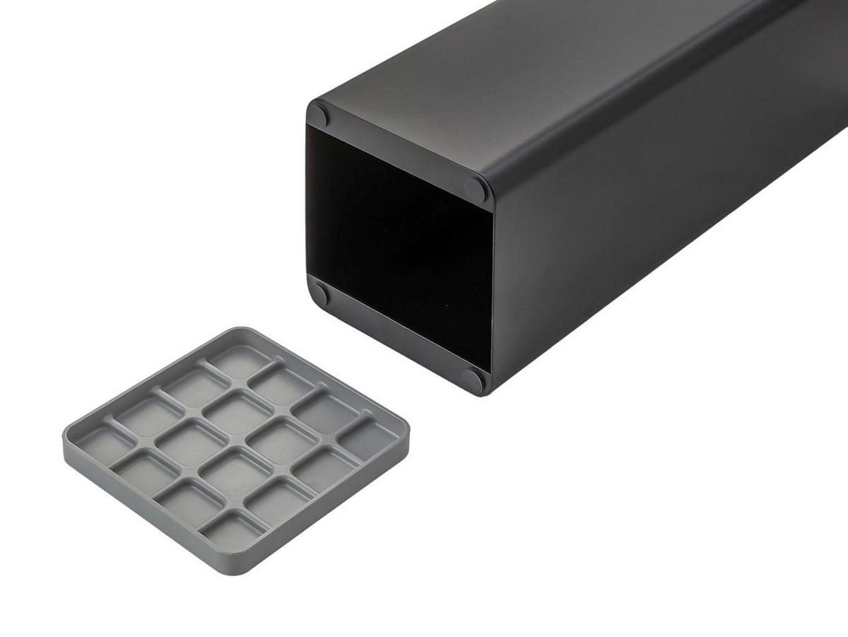 SCHIRMSTÄNDER Smart schwarz 15/48/15 cm - Schwarz, Metall (15/48/15cm) - Yamazaki