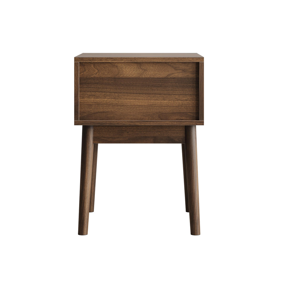 NACHTTISCH Nussbaumfarben 40/40/55 cm 2er-Set - Walnussfarben, Holz (40/55/40cm) - PANGIVO