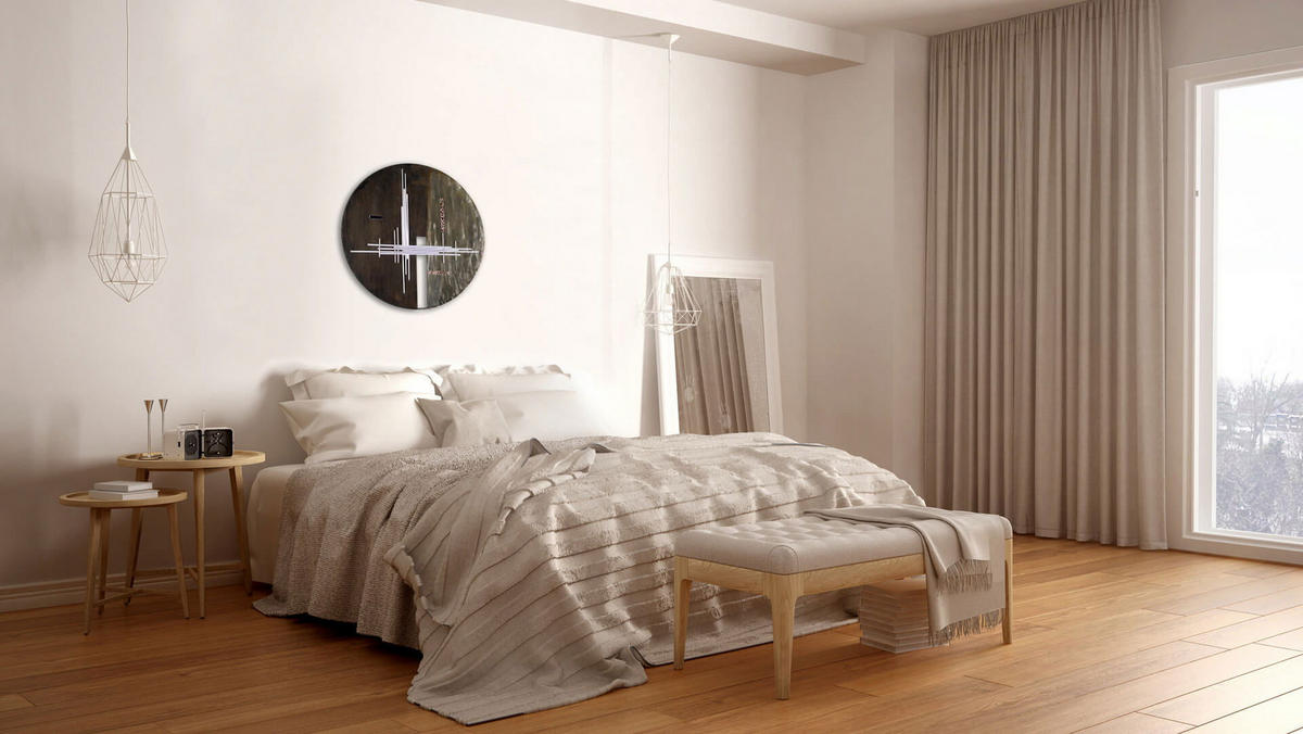 WANDDEKO Braun 61/61 cm - Braun, Metall (1.5/61/6cm) - KUNSTLOFT