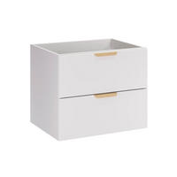 WASCHTISCHUNTERSCHRANK 60cm Oria Weiß - Weiß, Holzwerkstoff (60/50/45.5cm) - Petits-meubles