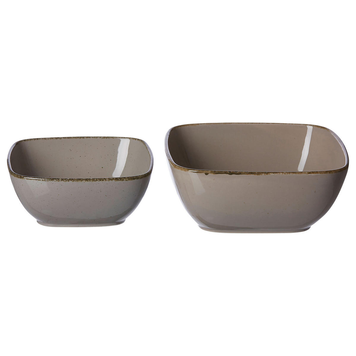 SERVIERSCHALEN-SET Casa Grau 2er Set - Grau, Keramik (1/1/1cm) - Ritzenhoff Breker