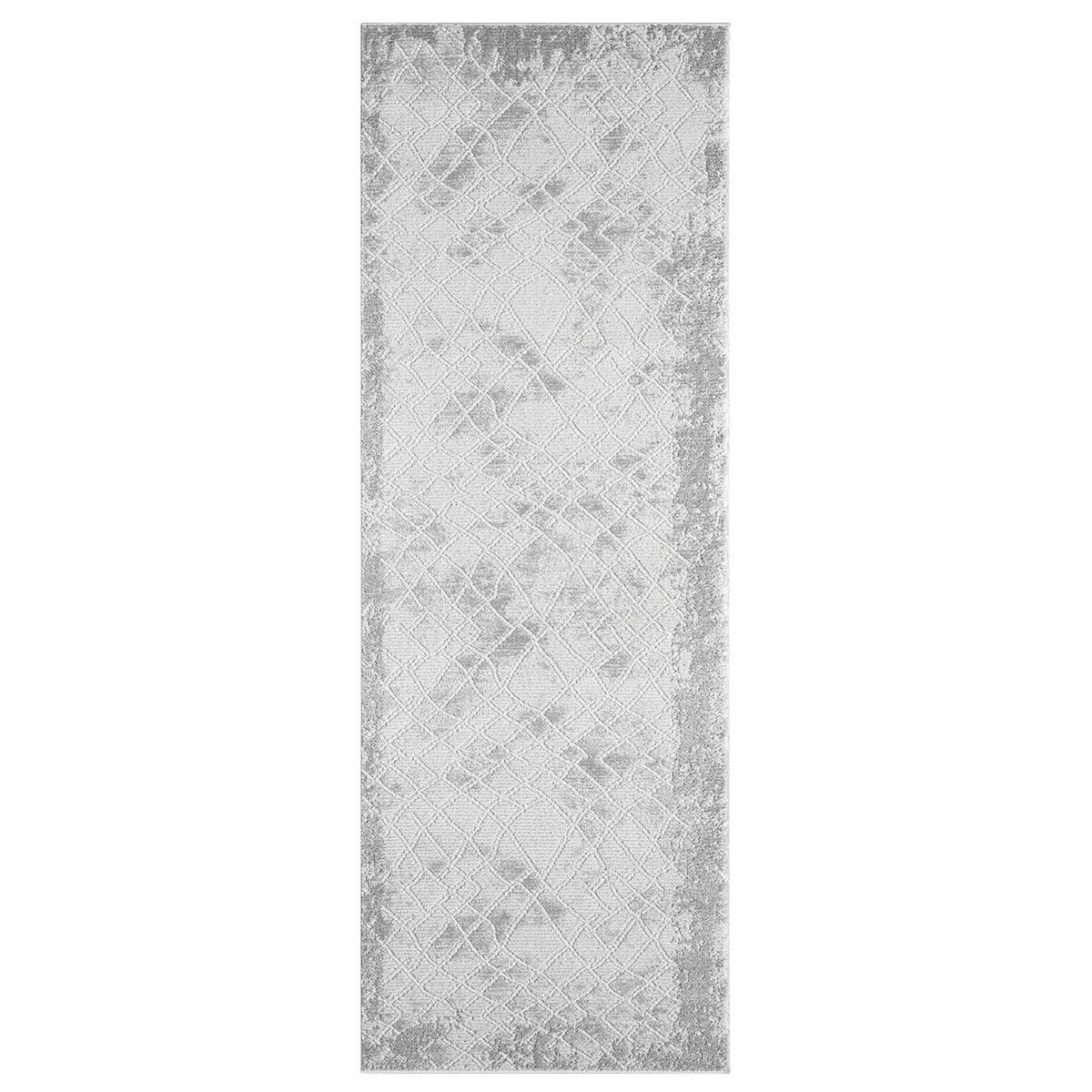 KURZFLOR-TEPPICH Antik 215 Grau 80x300 cm - Grau, Textil (80/300cm) - carpet city