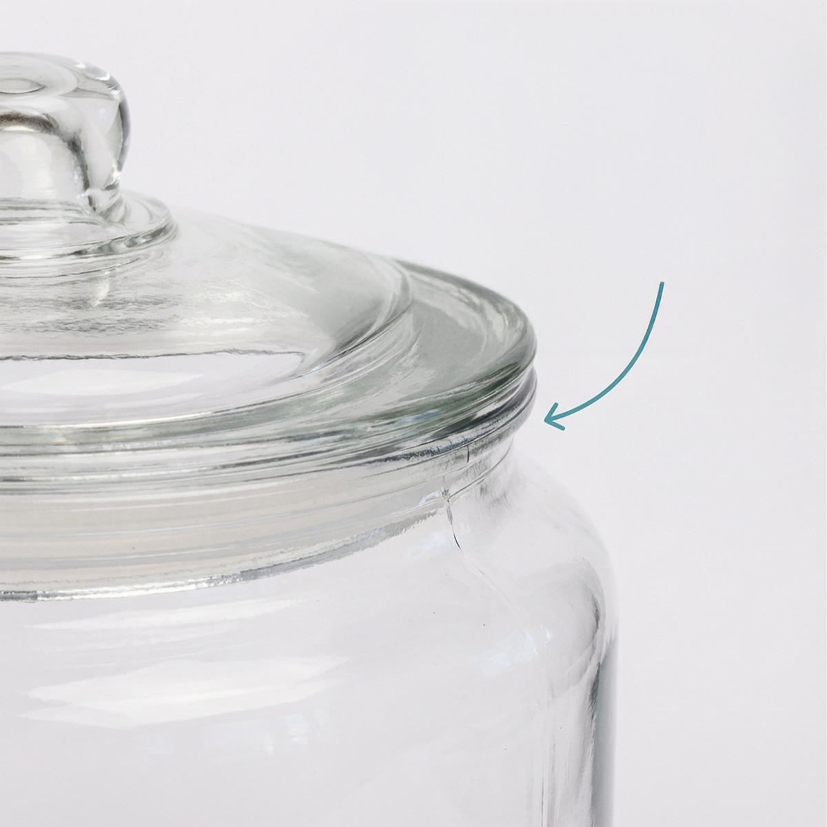 SKLENICE na potraviny - průhledná, sklo (18/26/18cm) - Relaxdays