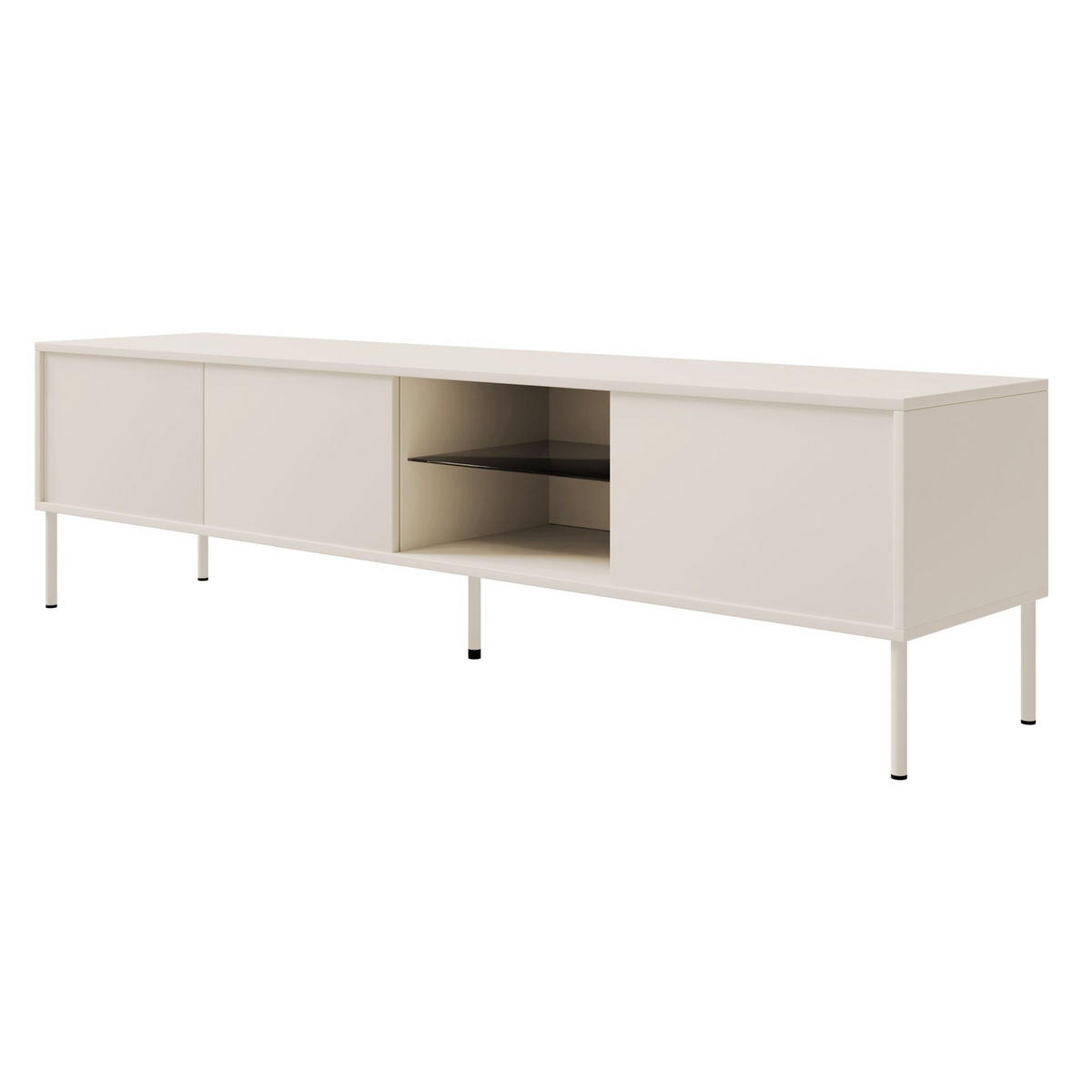 TV-SCHRANK Modivi Kaschmirgrau 175 cm - Taupe, Holzwerkstoff/Metall (175/47.5/31.2cm) - Selsey