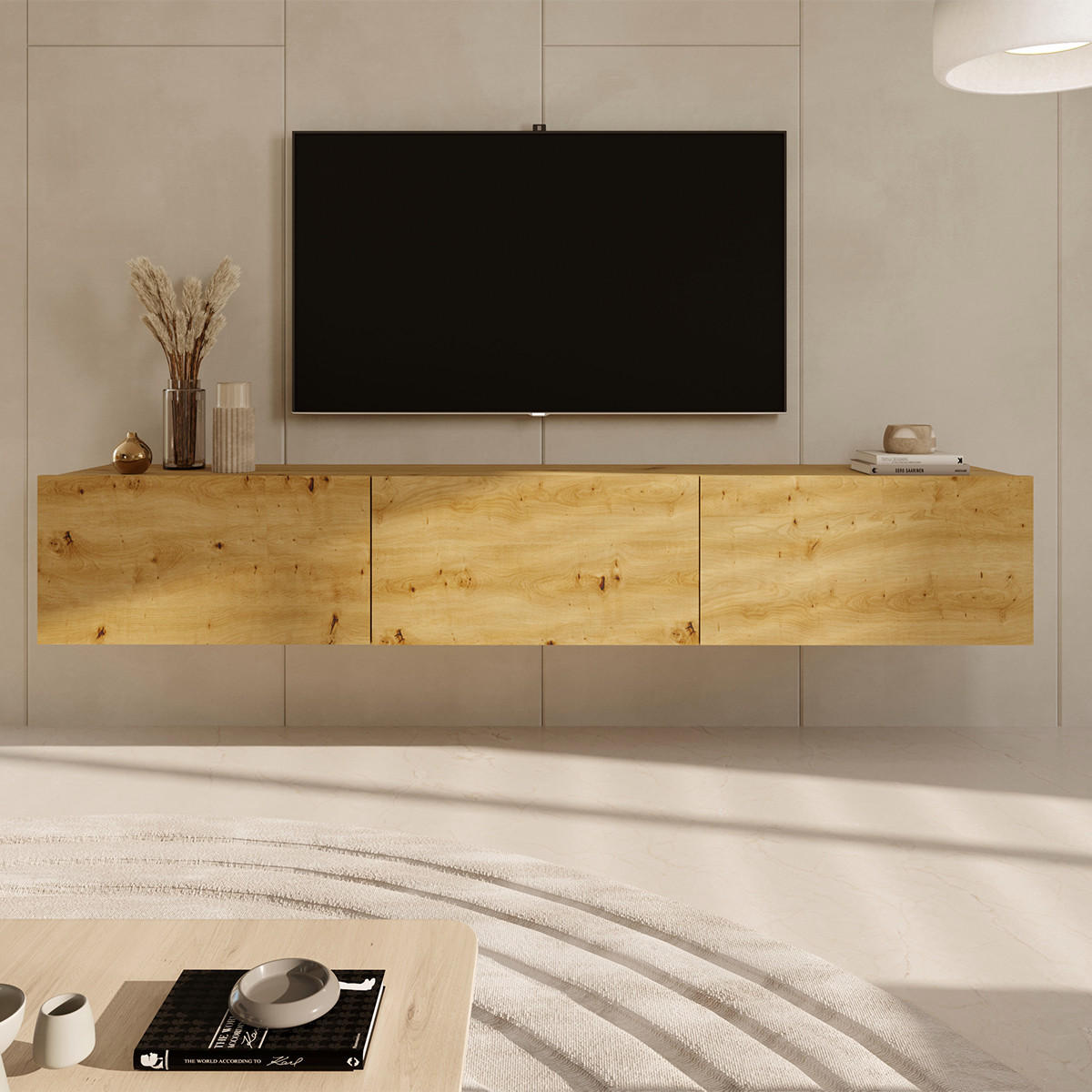 TV-MÖBEL Idao Holz - Braun, Holzwerkstoff (29/35/180cm) - Petits-meubles
