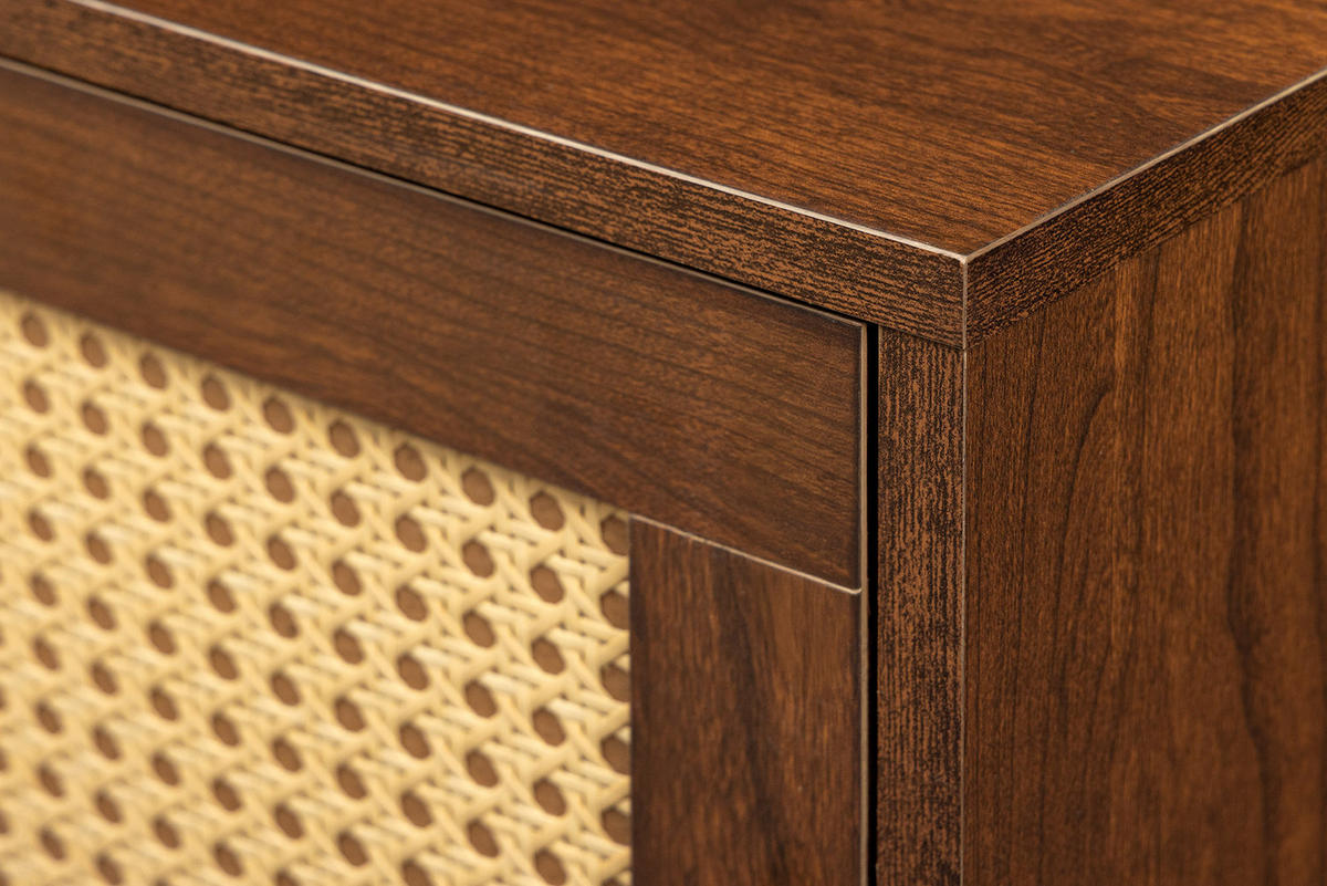 NACHTTISCH VIENNA Schichtholz Braun 60 cm - Braun, Holz/Holzwerkstoff (40/58/30cm) - riess-ambiente