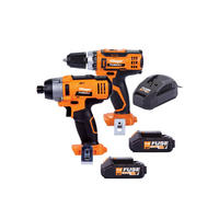 AKKUSCHRAUBER BAUSCHRAUBER BOHRSCHRAUBER SCHLAGSCHRAUBER FUSE-SET VLN 3220 + VLN 3420 - Orange, Kunststoff (150/20/120cm)