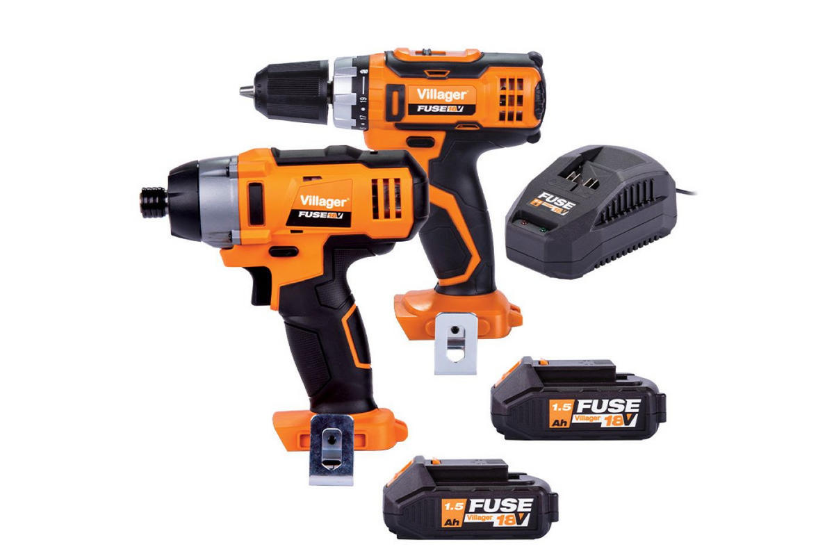 AKKUSCHRAUBER BAUSCHRAUBER BOHRSCHRAUBER SCHLAGSCHRAUBER FUSE-SET VLN 3220 + VLN 3420 - Orange, Kunststoff (150/20/120cm)