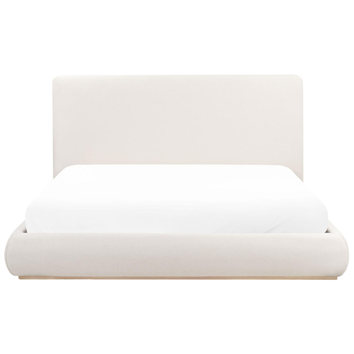 BETT mit Stauraum 180/200 cm Stoff Hellbeige Campagne - Beige, Textil (180/200cm) - Beliani