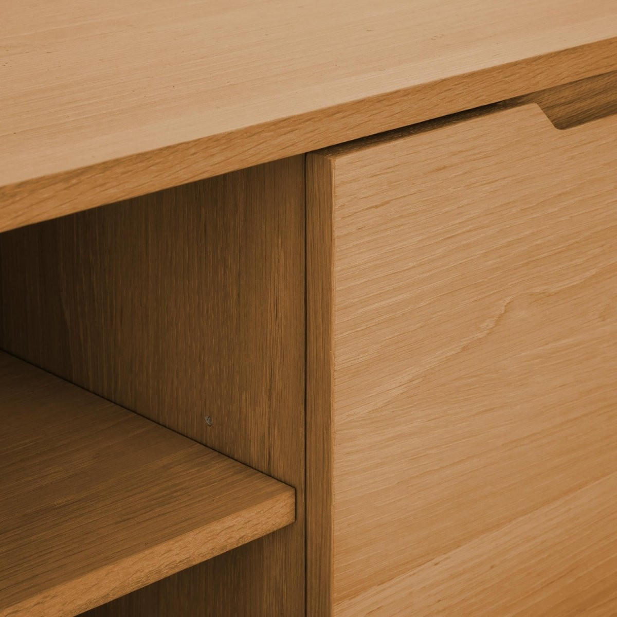 TV-ELEMENT Wildeiche - Honigeiche/Eichefarben, Holz/Holzwerkstoff (160/53/45cm) - Furnhouse