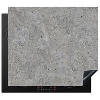 HERDABDECKPLATTE Beton - Schiefer - Grau - Struktur aus Beton Ceranfeldabdeckung 59x52 cm - Hellgrau, Kunststoff (59/52/0.2cm) - MuchoWow