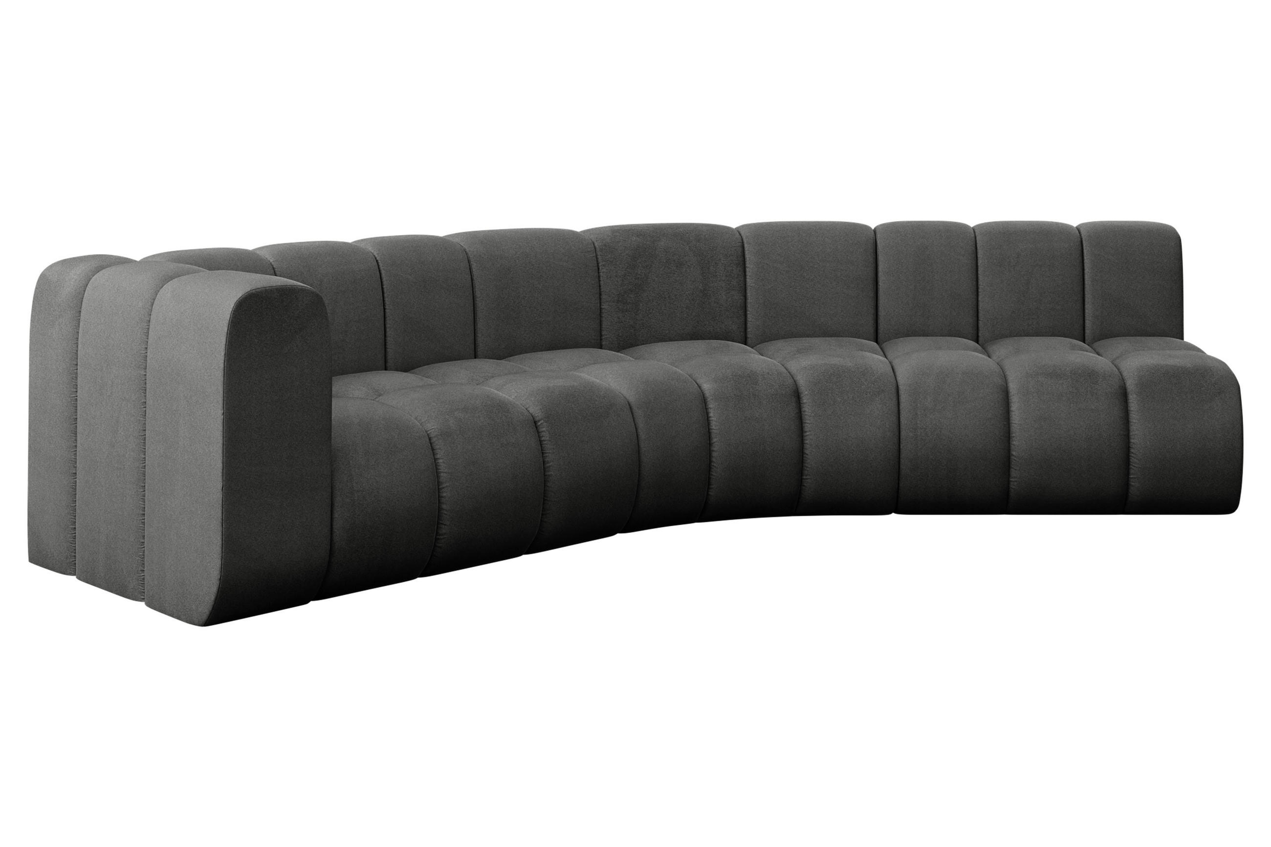 Altdecor Ecksofa Dunkelgrau 308x194 cm