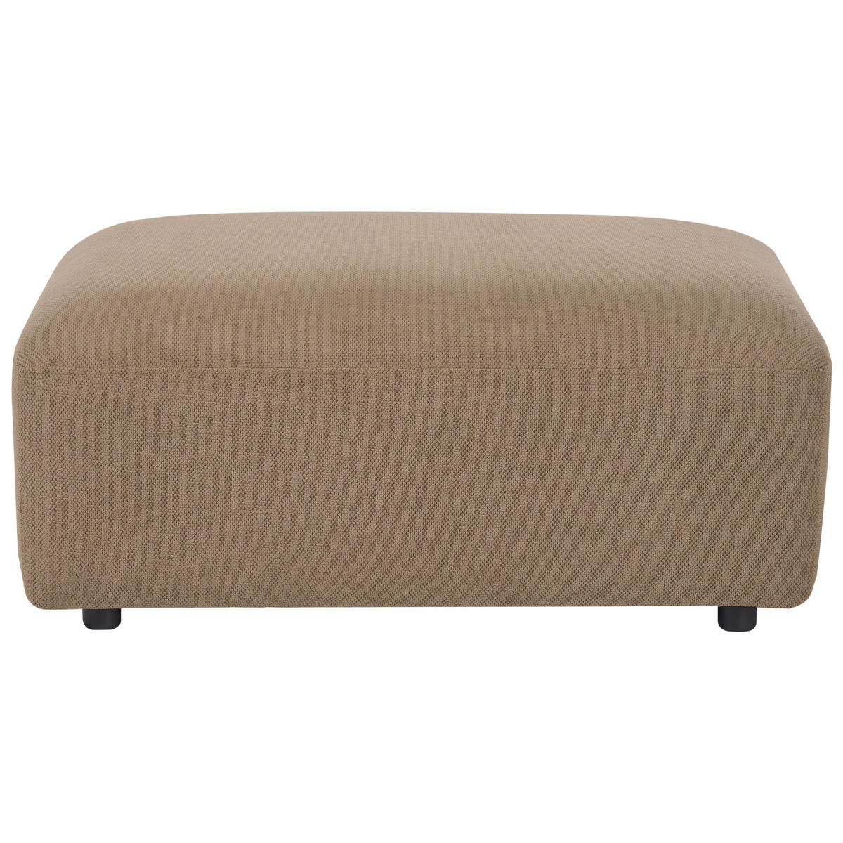 OTTOMANE Stoff Braun Hede - Braun, Textil (91/41/61cm) - Beliani