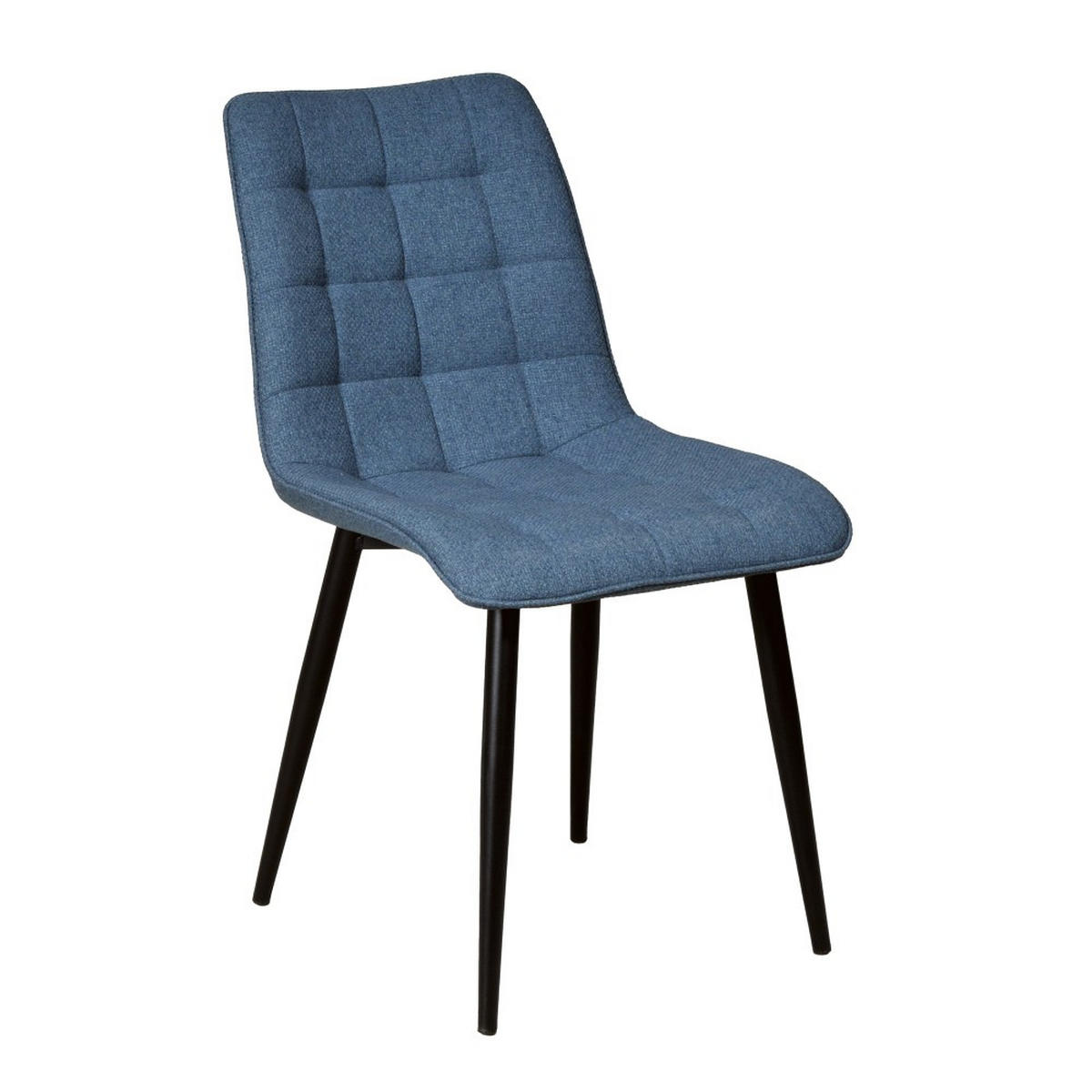 ESSZIMMERSTUHL 4er Set/ MUSE, Blau - Blau/Schwarz, Metall (45/84/60cm) - Weber Industries