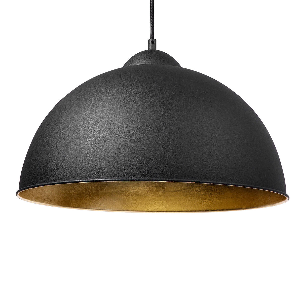 HÄNGELEUCHTE Cetina 40/40/129 cm - Schwarz, Metall (40/40/129cm) - Beliani