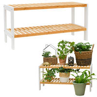 BAMBUS-SCHUHREGAL, 70/33/26 cm, Weiss - Weiß, Holz (26/33/70cm) - Dunedesign
