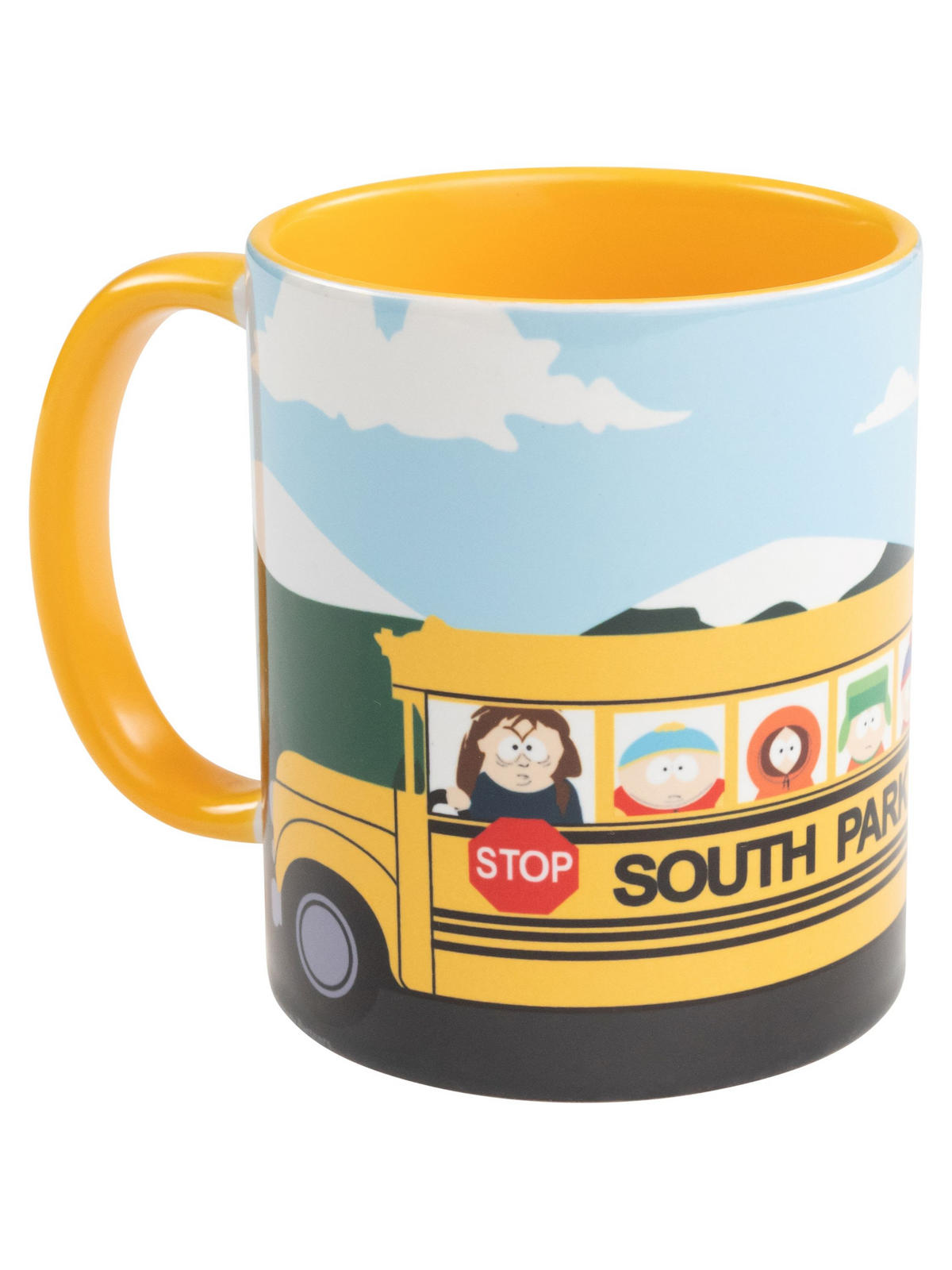 KAFFEEBECHER South Park Elementary Bus Gelb 320 ml - Gelb, Keramik (0.32L) - United Labels