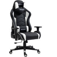GAMING-STUHL Tactical Schwarz Weiß - Weiß, Metall (55/137/50cm) - MaxPodium