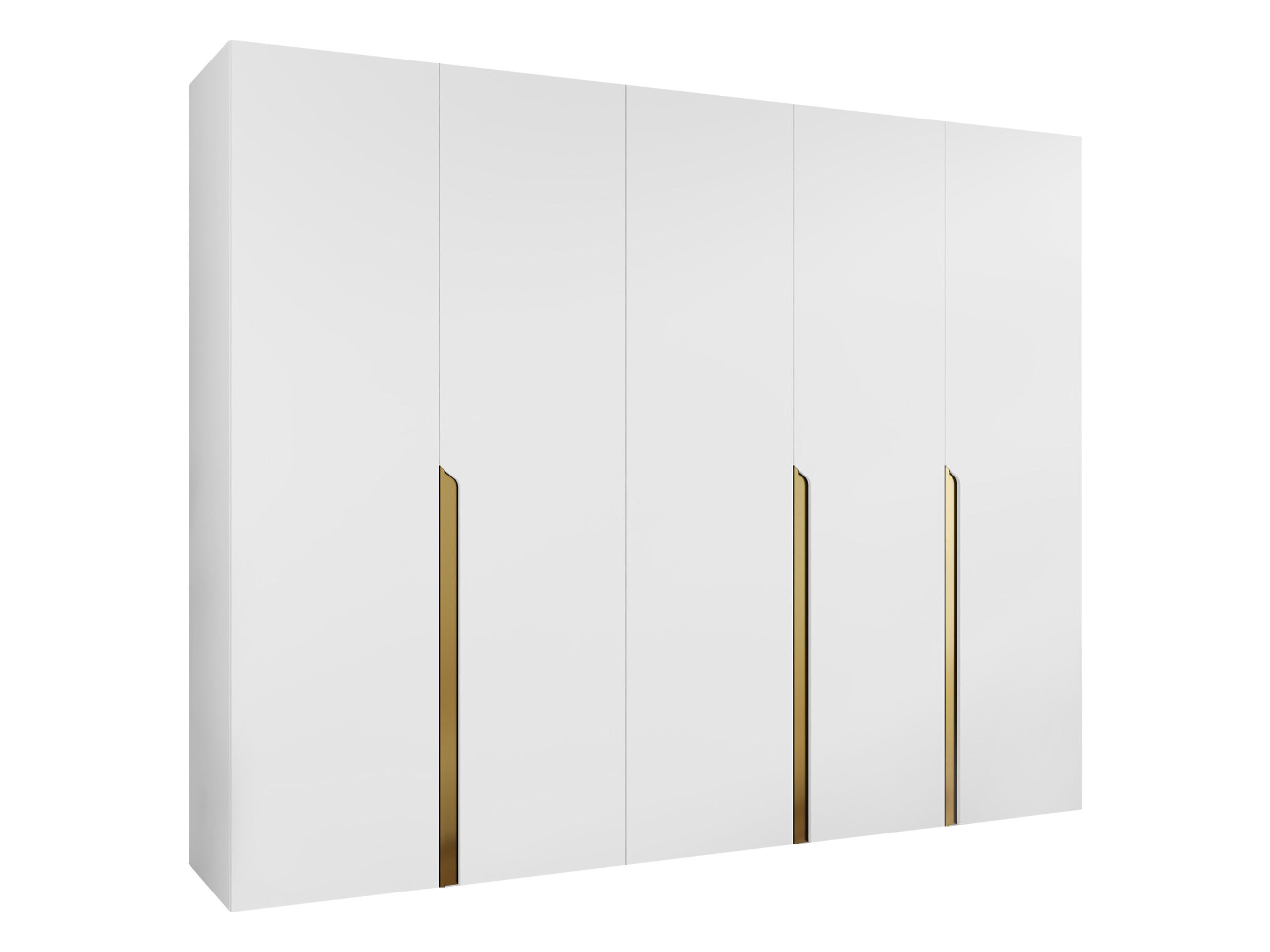 DREHTÜRENSCHRANK Mila I 250 - Goldfarben/Schwarz, Holzwerkstoff/Kunststoff (250/202/52cm) - MIRJAN24