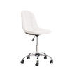 BÜROSTUHL Emily, Kunstleder Weiß - Weiß, Textil/Metall (55/91/55cm) - TPFLiving