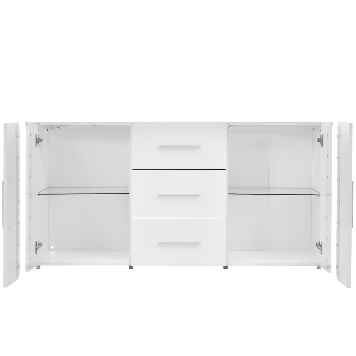 SIDEBOARD Weiß 140/35/70 cm - Weiß, Holzwerkstoff (140/70/35cm) - PANGIVO
