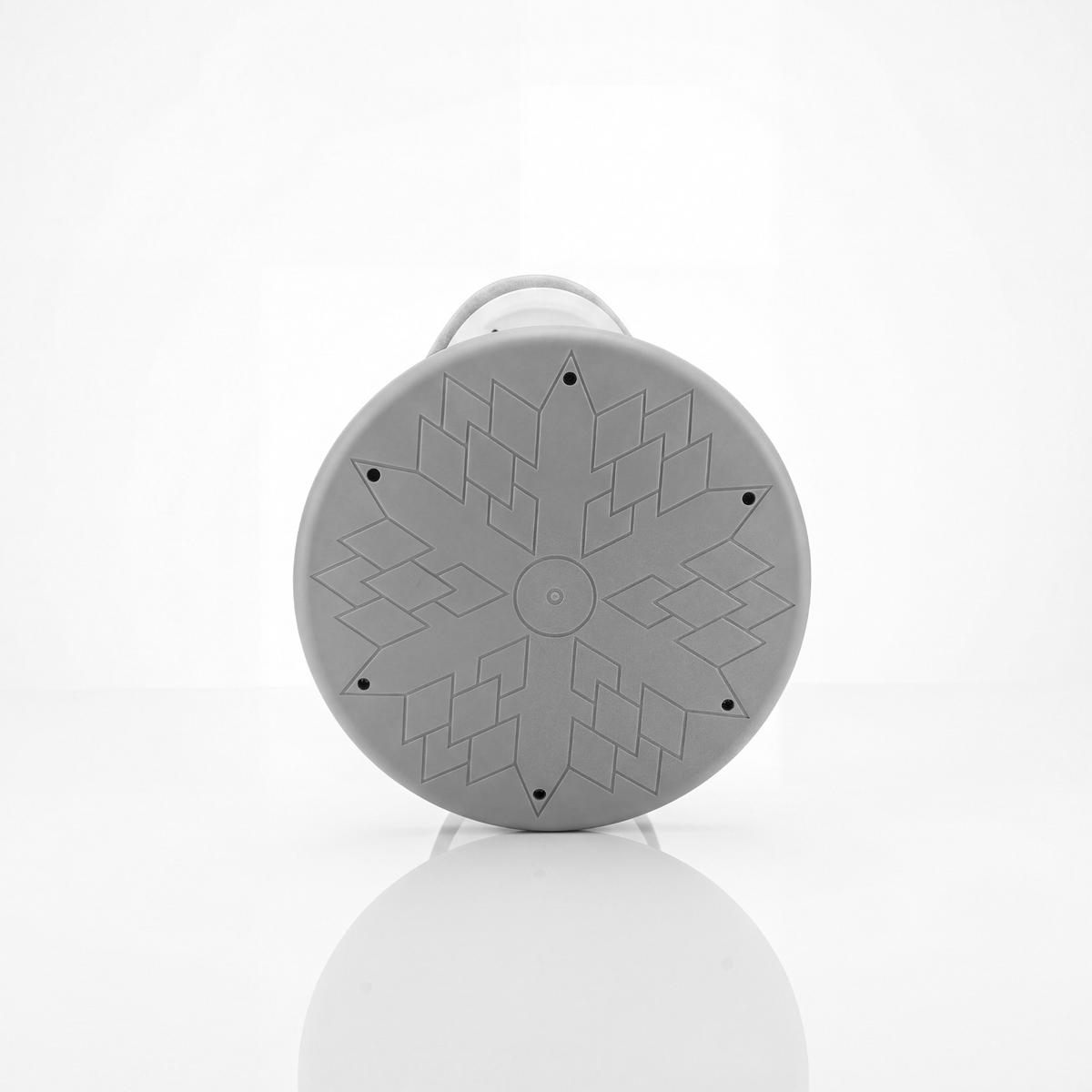 BALANCEHOCKER - Weiß/Grau, Metall (36/58/36cm)