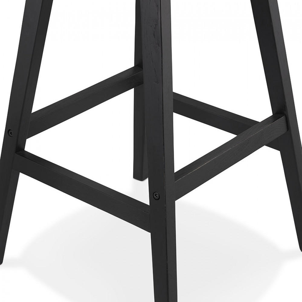 BARHOCKER Weiß 48x102x56cm - Schwarz/Weiß, Holz/Textil (48/102/56cm) - AlterEgo