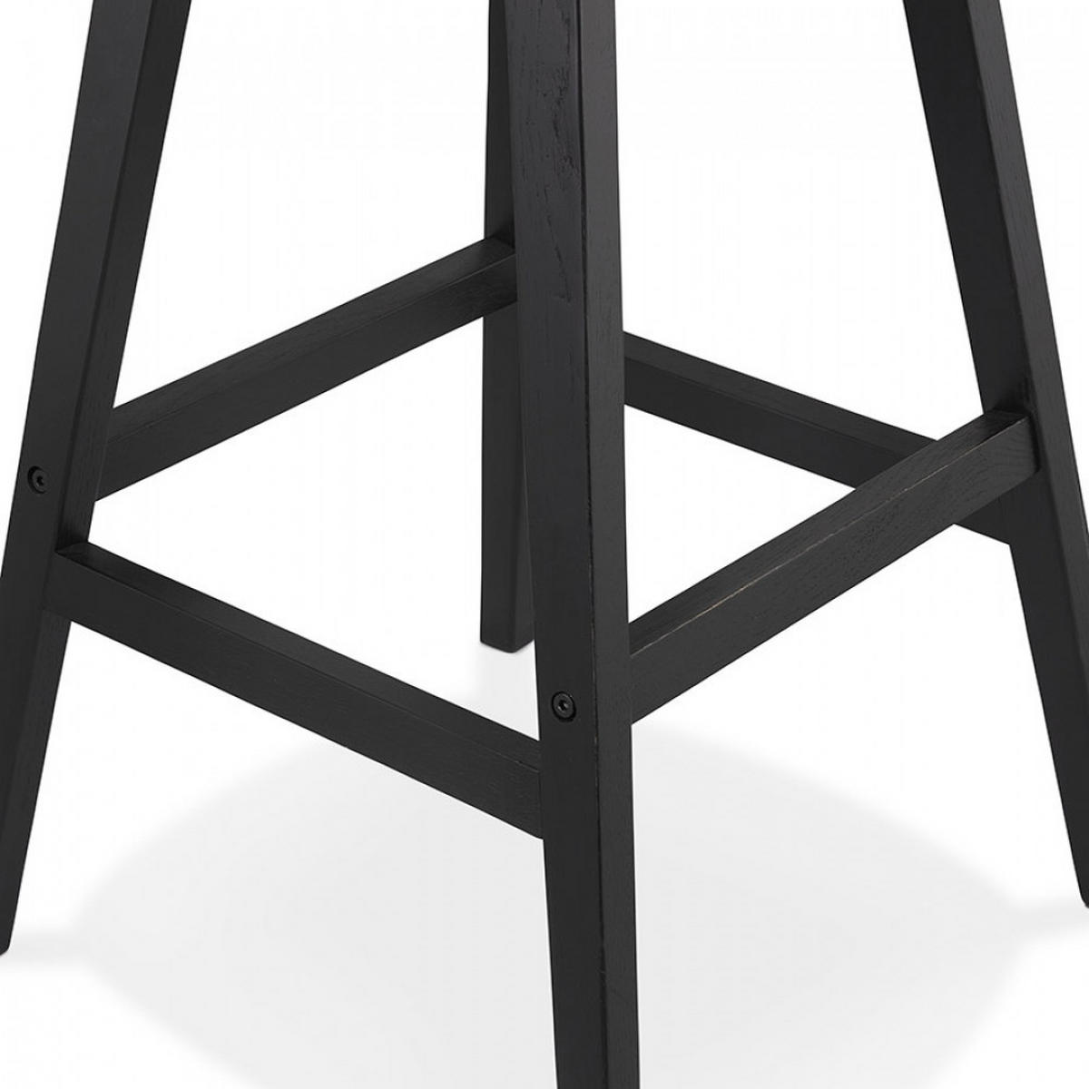 BARHOCKER Weiß 48x112x56cm - Schwarz/Weiß, Holz/Textil (48/112/56cm) - AlterEgo