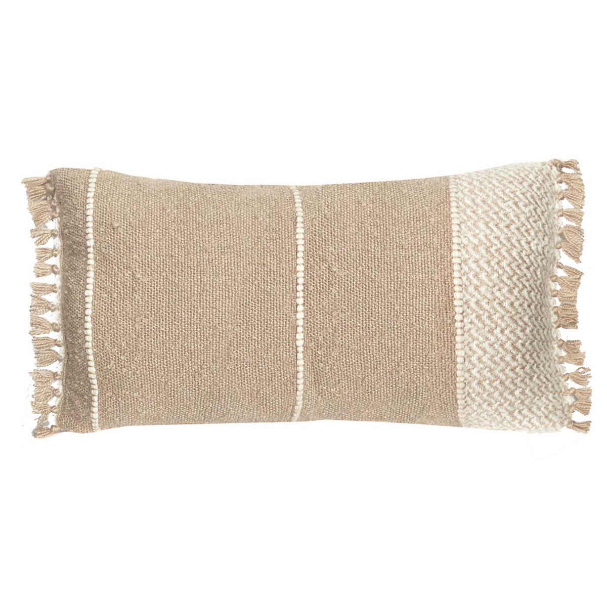 DEKOKISSEN Berber Dekokissen Haferbeige 35x60 - Beige, Textil (60/35/12cm) - Malagoon