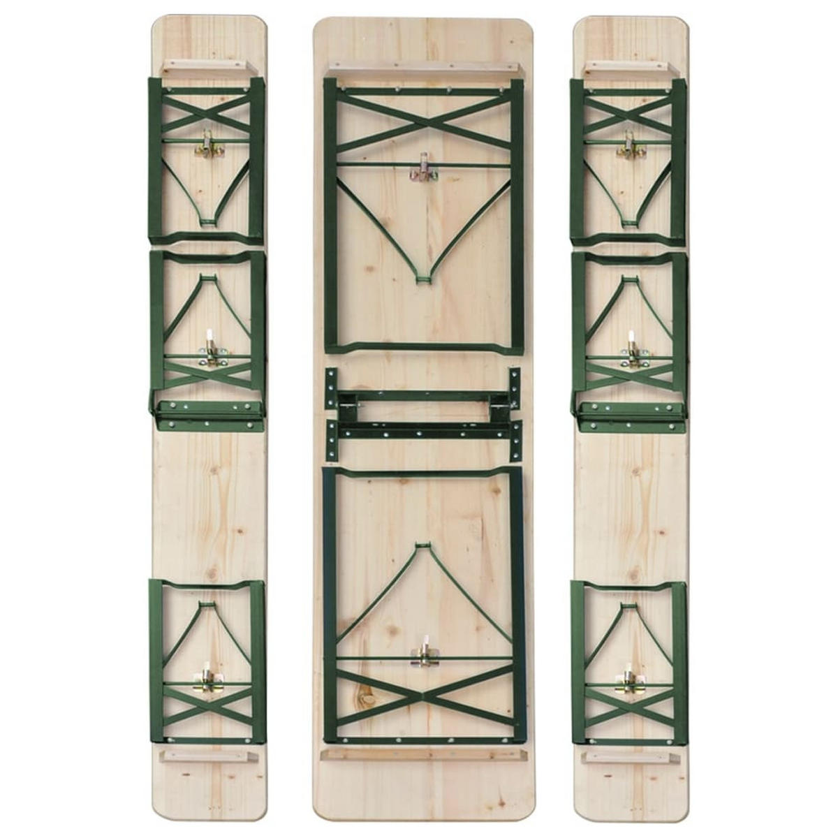GARTENTISCH Tischhold 75/46/220 cm - Hellbraun, Naturmaterialien (220/75/46cm) - ZMH