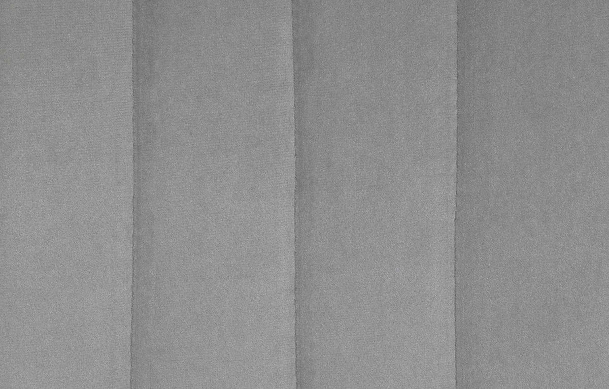 BARHOCKER Tolor Samt chrom grau - Chromfarben/Grau, Textil/Metall (49.5/112/50cm) - TPFLiving