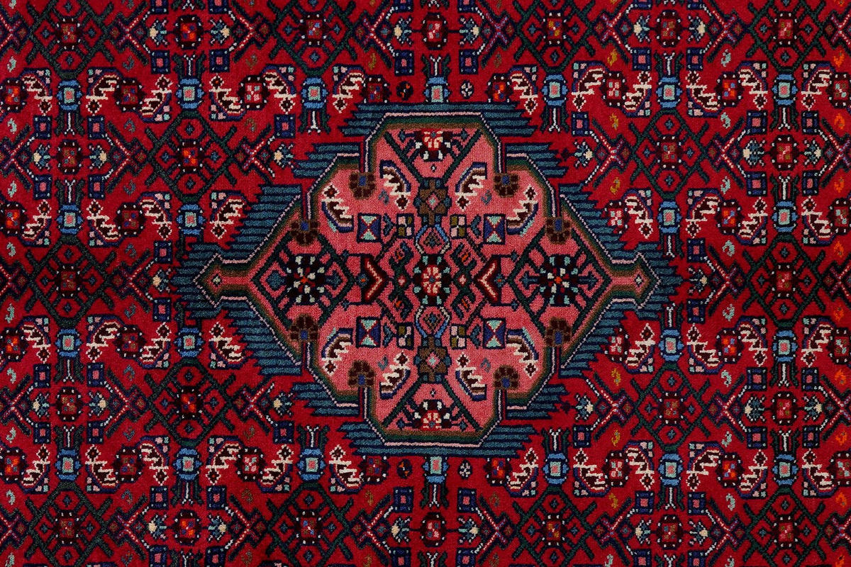 ORIENTTEPPICH handgeknüpft Assadabad Rot 197/125 cm Schurwolle - Rot, Textil (125/197cm) - Looma