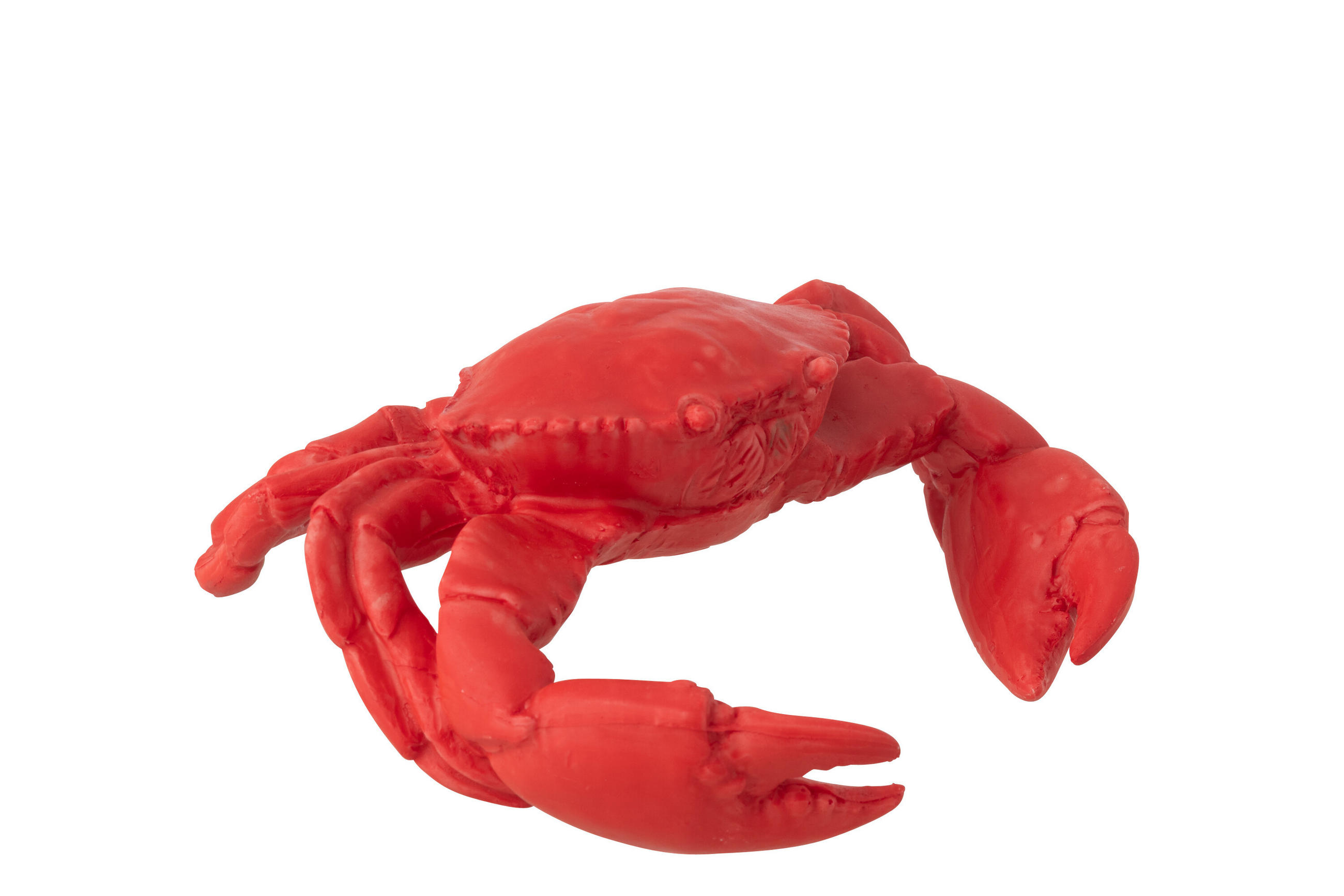 DEKOOBJEKT KRABBE - Rot, Glas/Naturmaterialien (17.5/7/19.5cm) - J-Line