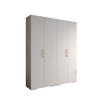 DREHTÜRENSCHRANK 236.7/200/47 4-türig - Goldfarben/Weiß, Holz/Metall (200/236.7/47cm) - Abiks Möbel