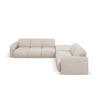 ECKSOFA rechts Molino aus strukturiertem Stoff beige 6 Sitzplätze - Beige, Textil (250/315cm) - Micadoni