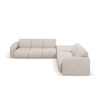 ECKSOFA rechts Molino aus strukturiertem Stoff beige 6 Sitzplätze - Beige, Textil (250/315cm) - Micadoni
