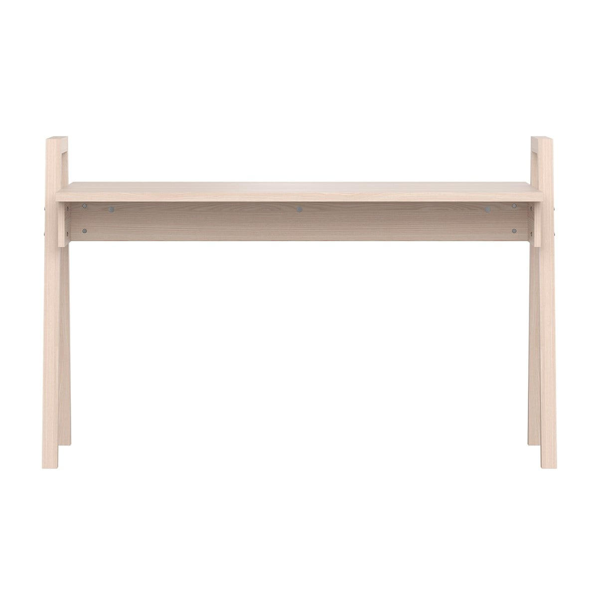 SCHREIBTISCH mit Holzdekor und Beinen aus massiver Eiche L128 cm - SPOT - Braun, Holzwerkstoff (128/68/81.5cm) - Calicosy