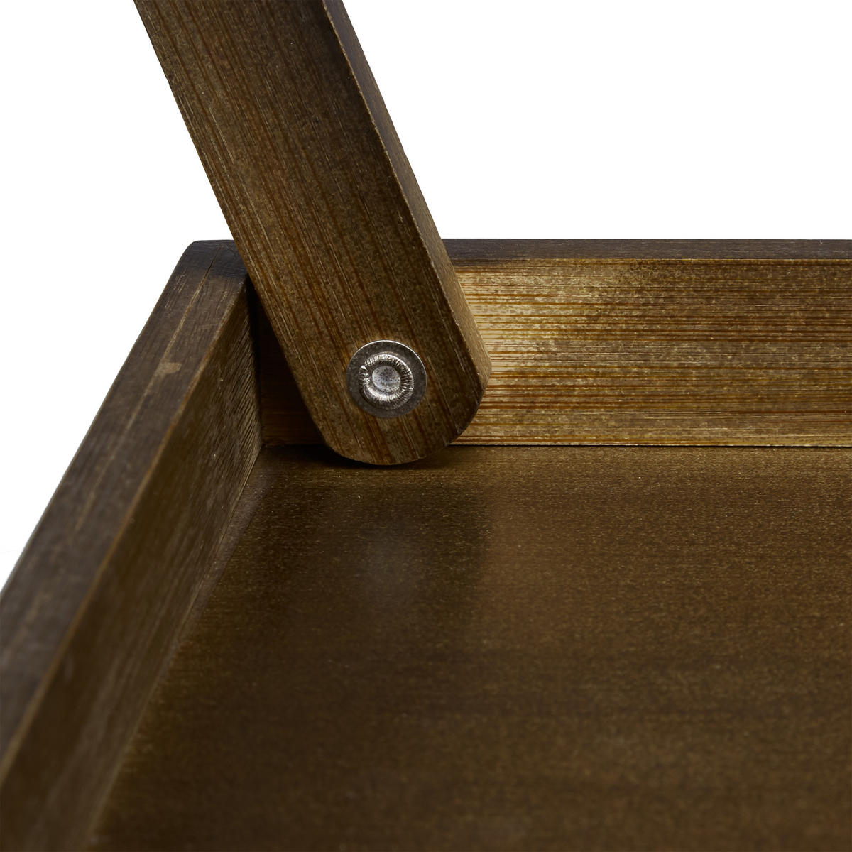 BETTTABLETT - Dunkelbraun, Holz/Holzwerkstoff - Relaxdays