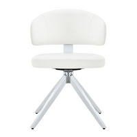 STUHL-SET DE-36678 2 Stück 360° drehbar mit Polsterung Weiß - Weiß, Metall (50.5/77/54.5cm) - ComfortXL