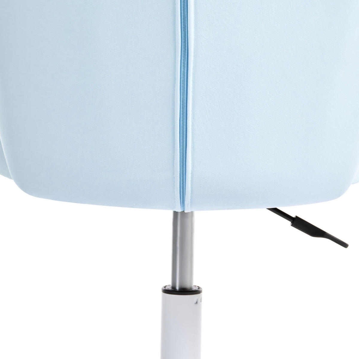 SCHREIBTISCHSTUHL Hellblau Cheerful - Blau/Weiß, Textil (49/70/49cm) - Beliani